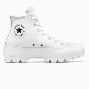 NEW NWOB Chuck Taylor All Star Lugged HI top sneakers Leather Women's Sh…